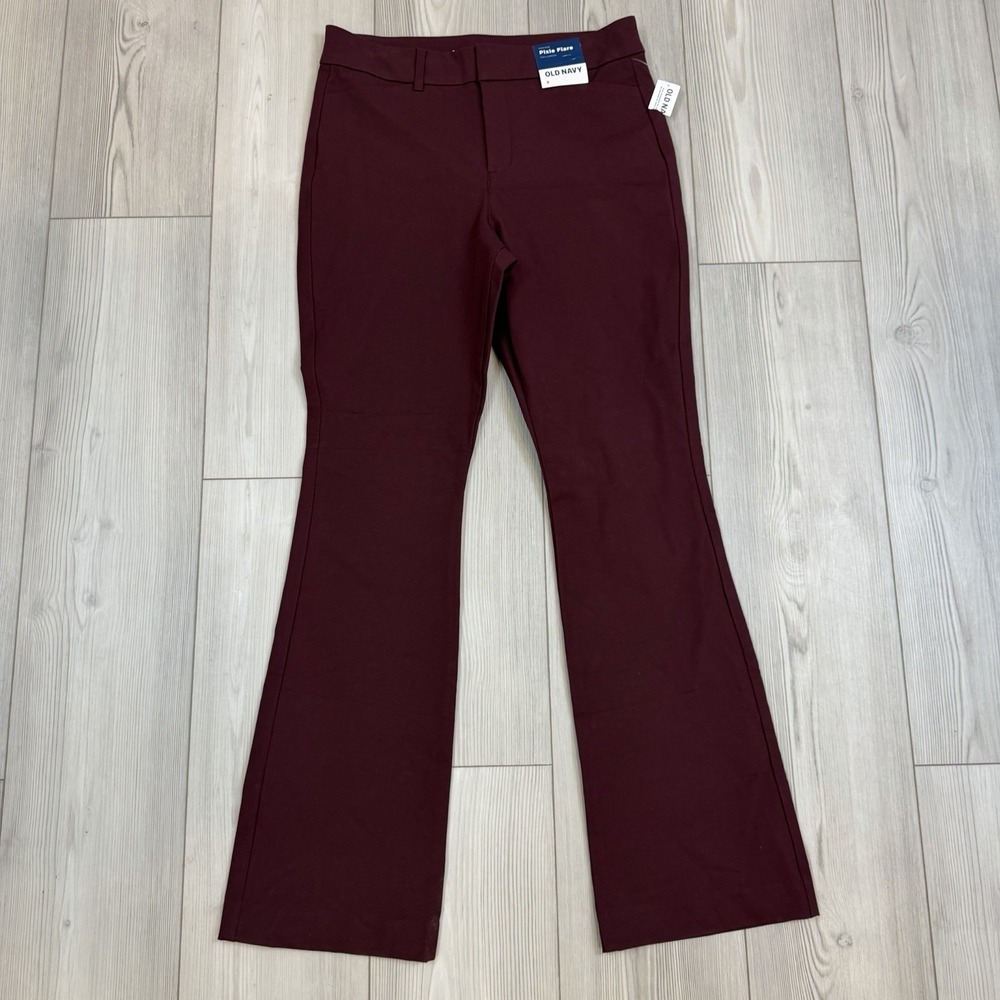 NWT Old Navy High-Waisted Pixie Flare Pants Size 8 #611133 Purple - Picture 3 of 12